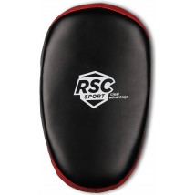 Макивара овальная изогнутая RSC PU 3731 35*20 см Черно-красный